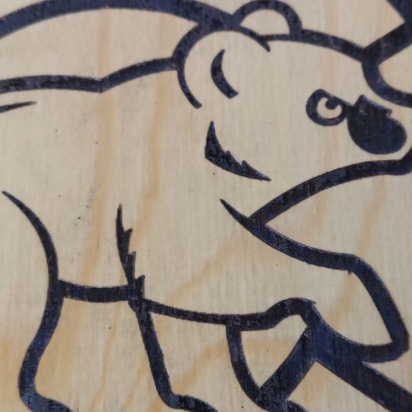 Chicago Cubs Wooden Sign MLB Cubbie Bar ManCave Sports Room 7.75" x 7.75" - Picture 7 of 7